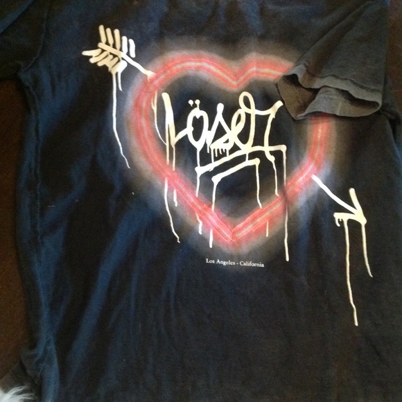 Happiness 💕distressed Loser tee💕 - Picture 2 of 4